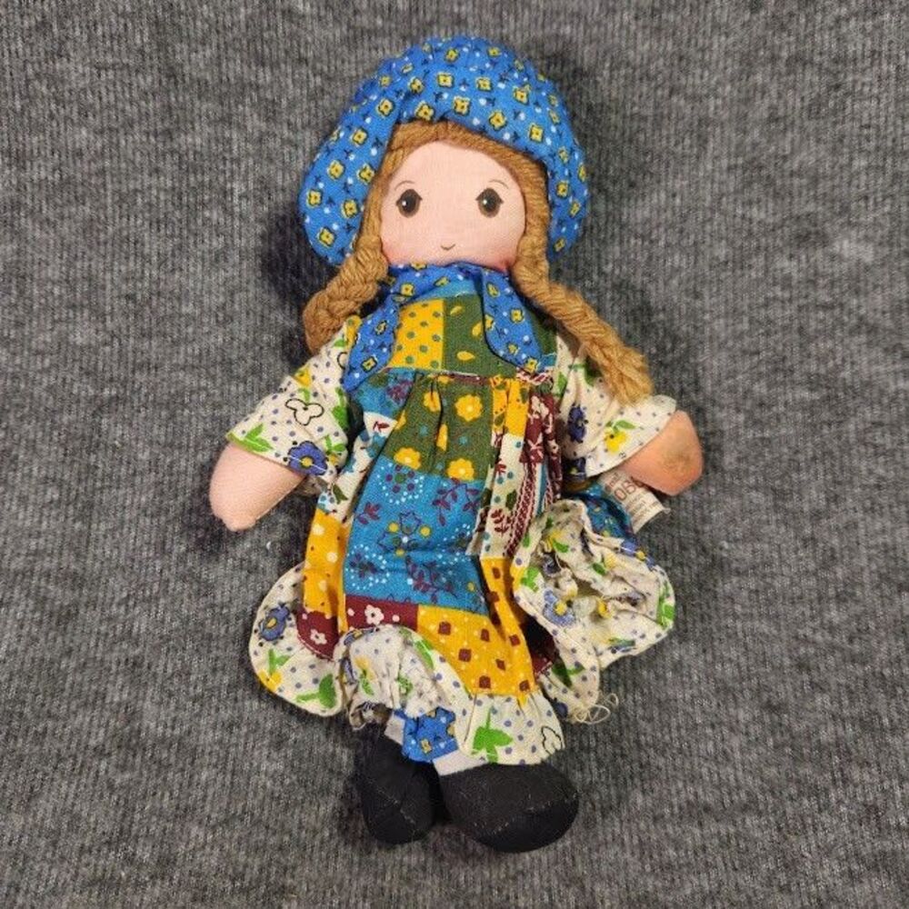 Vintage 1970s 8” Holly Hobby Rag Doll By Knickerbocker